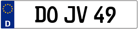 Trailer License Plate